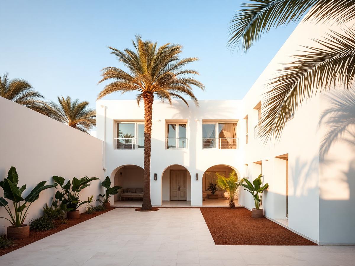 Home exterior in West Africa